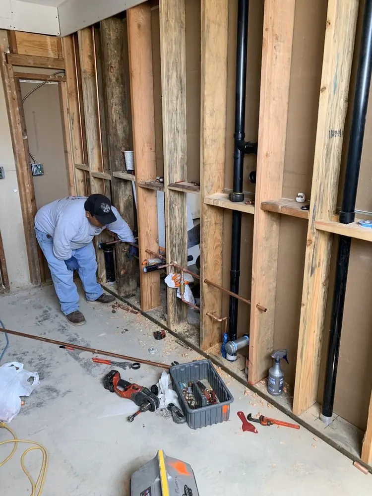 Commercial rough-in plumbing for Gas Line Repair in Country Club Colony